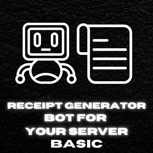 Receipt Generator Bot - For your server (BASIC)